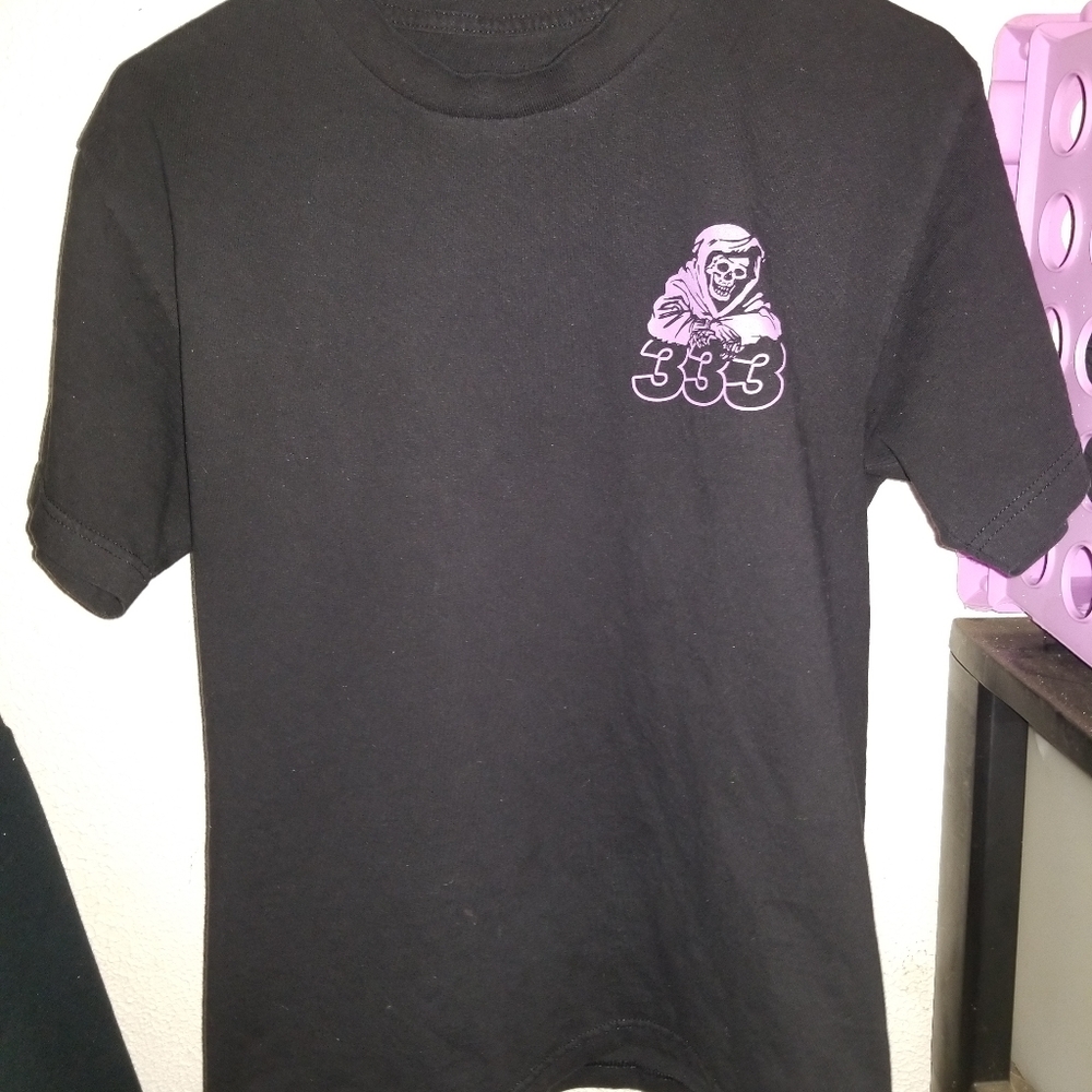 Half evil reaper mini logo tee